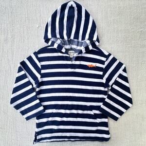 Hatley Navy Striped Terry Hoodie GUC 7